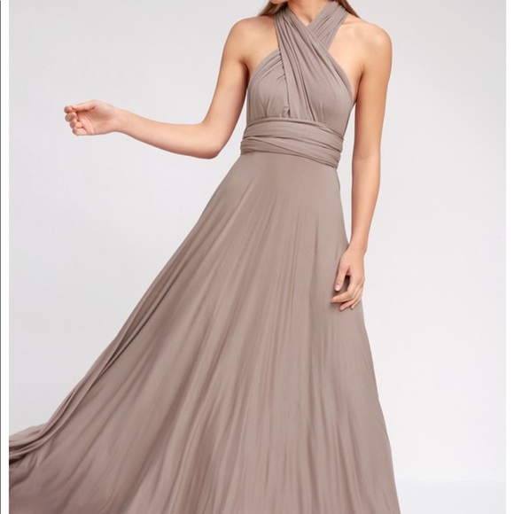 Lulus Dresses & Skirts - LuLu’s Taupe Convertible Dress